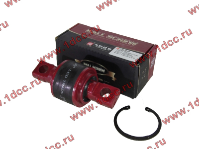 Сайлентблок реактивной штанги 85х57х152 со стопорным кольцом H (AZ9631523177-JX) КАЧЕСТВО HOWO (ХОВО) LEO700012A фото 1 Армавир